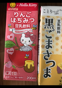 マルサンハローキティ豆乳飲料りんご蜂蜜　２００ｍｌの商品写真
