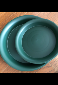 アップル　ロゼア鉢皿　３００型　グリーンのレビュー画像