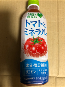 グリ−ンダカラ　トマトとミネラル　５００ｍｌの商品写真