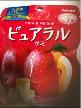 カバヤ ピュアラルグミりんご 58g