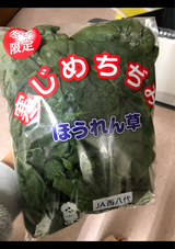 JA梨北 寒じめちぢみほうれん草 200g