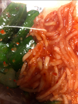 秋本食品 パリパリ胡瓜かぶキムチ 180g