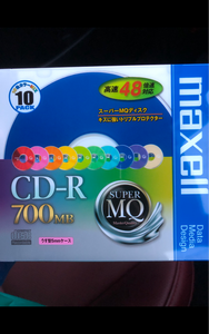 マクセル　ＣＤＲ７００ＳＭＩＸ１Ｐ１０Ｓ　１０枚の商品写真