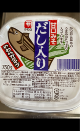 かねさ 甘口みそ だし入り カップ 750g