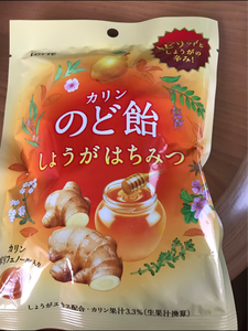 ロッテ　カリンのど飴しょうがはちみつ　８０ｇの商品写真