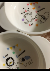 ナカノ　アニマルミュージカル　スープ皿の商品写真