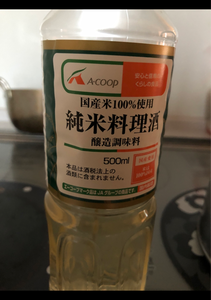 Ａコープ　国産米純米料理酒　５００ｍｌの商品写真