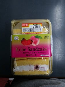 不二家　神戸サンドケーキ　苺＆ピーチ　１個の商品写真