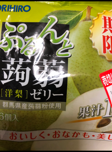 オリヒロ　ぷるんと蒟蒻ゼリーＰ洋梨　６個の商品写真