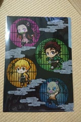 クリアファイル3ポケット 鬼滅の刃 てくトコ