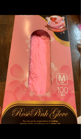 ショーワ ロゼピンクのつかいきり手袋 M 100枚