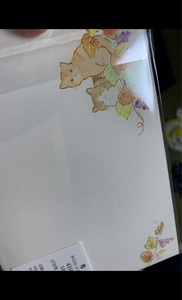 ＮＢ　ＡＴ封筒　猫と秋の実りのレビュー画像