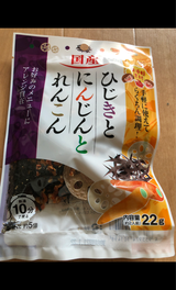 吉良食品 国産ひじきとにんじんとれんこん 22g