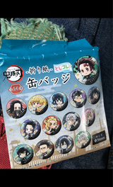 鬼滅の刃 折り紙 缶バッジ 4 単品