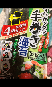 日本海水　浦島海苔カンタン手巻海苔　４切　３２枚の商品写真