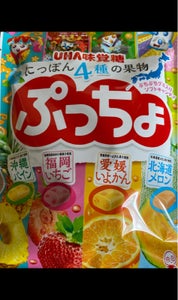 味覚糖　ぷっちょ４種日本の果物　袋　９８ｇの商品写真