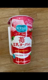 ソイビオ豆乳YGストロベリー ストロー付 180g