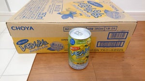 チョーヤ　酔わないレモンっシュ箱　３５０ｍｌ×２４のレビュー画像