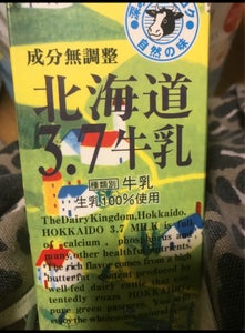 浅井　北海道３．７牛乳の商品写真