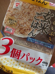 たいまつ　金のいぶき玄米ごはん３食パック　４８０ｇの商品写真
