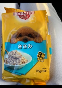 ペディグリー　成犬ささみ　ＰＷＰ６　７０ｇ×３袋の商品写真