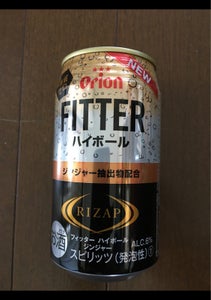 ＦＩＴＴＥＲ　ハイボールジンジャー　缶　３５０ｍｌのレビュー画像