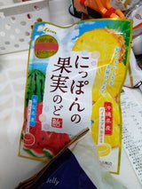 ライオン菓子にっぽんの果実スイカパイナップル72g