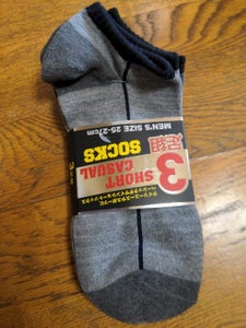 エーダイ 紳士スニーカー靴下パイル無 3Pの商品写真