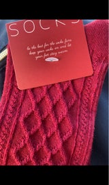 スクウェア 格子柄ソックス