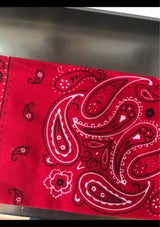 ナカタ バンダナペイズリー柄レッド