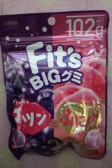 ロッテ Fit’sグミグレープP 102g