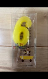 ニホンローソク ナンバーキャンドル6 1個