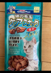 キャティーマン猫の毛玉ケアスナックまぐろ味　３５ｇのレビュー画像