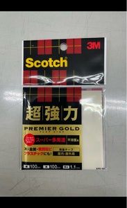 スコッチ 超強力両面テープ プレミアゴールド スーパー多用途 KPS-100 白の商品写真
