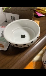 猫壱 ハッピーダイニング フードボウル 水玉