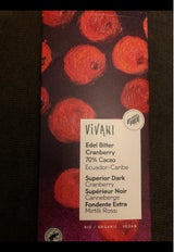 オーガニッククランベリーダークチョコレート