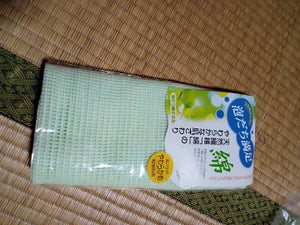 東和　泡立つ　綿タオル　グリーンの商品写真
