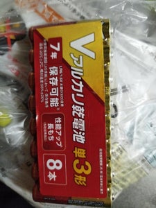 ＯＨＭ　ＬＲ６ＶＮ８Ｐ　Ｖアルカリ　単３Ｓ　８Ｐの商品写真