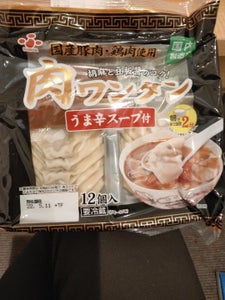 ふじや食品　肉ワンタン１２粒旨辛スープ付８ｇ×１２の商品写真