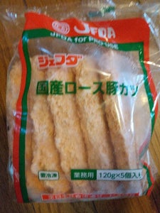 ジェフダ国産ロース豚カツ 120g×5×6×2の商品写真