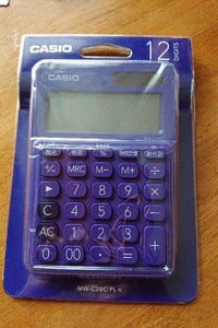 カシオ　カラフル電卓　ＭＷ−Ｃ２０Ｃ−ＰＬ−Ｎの商品写真