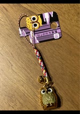 ナカタ 根付ふくろう鈴付ストラップ 1P
