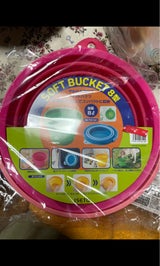 伊勢藤 ソフトバケツ8型 ピンク