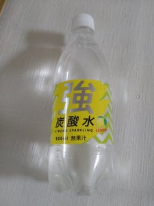 友桝飲料　強炭酸水レモン　ペット　５００ｍｌの商品写真