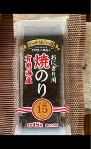 磯美人 フィールおにぎり用焼のり 3切15枚の商品写真