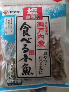 ヤマキ　塩無添加瀬戸内産食べる小魚　４０ｇの商品写真