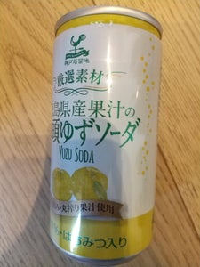 神戸居留地　徳島県産果汁の木頭ゆずソーダ１８５ｍｌの商品写真