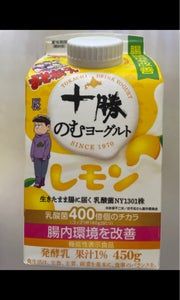 日清ヨーク　十勝のむヨーグルト　レモン　４５０ｇの商品写真