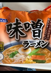 大黒食品　ＡＫＡＧＩ　味噌ラーメン　５食　４０５ｇの商品写真
