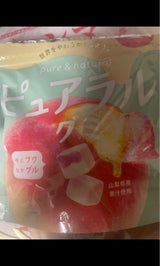 カバヤ ピュアラルグミ完熟白桃 58g